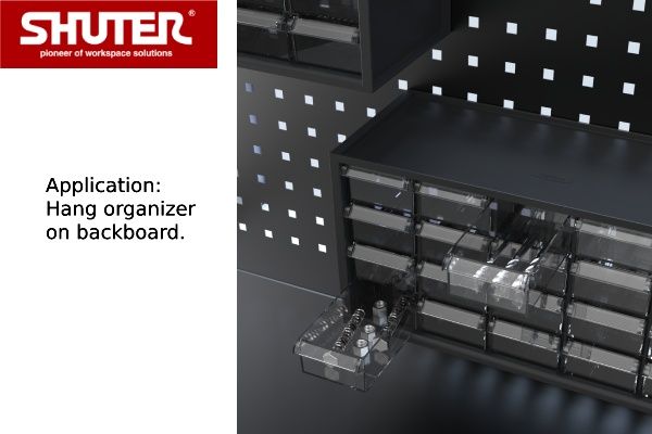 Carro de herramientas grande con 3 estantes, tablero perforado de doble