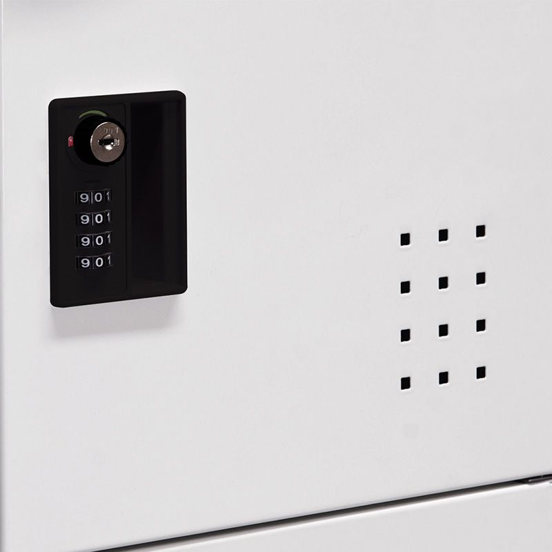 Armario de almacenamiento de metal con múltiples configuraciones, 10