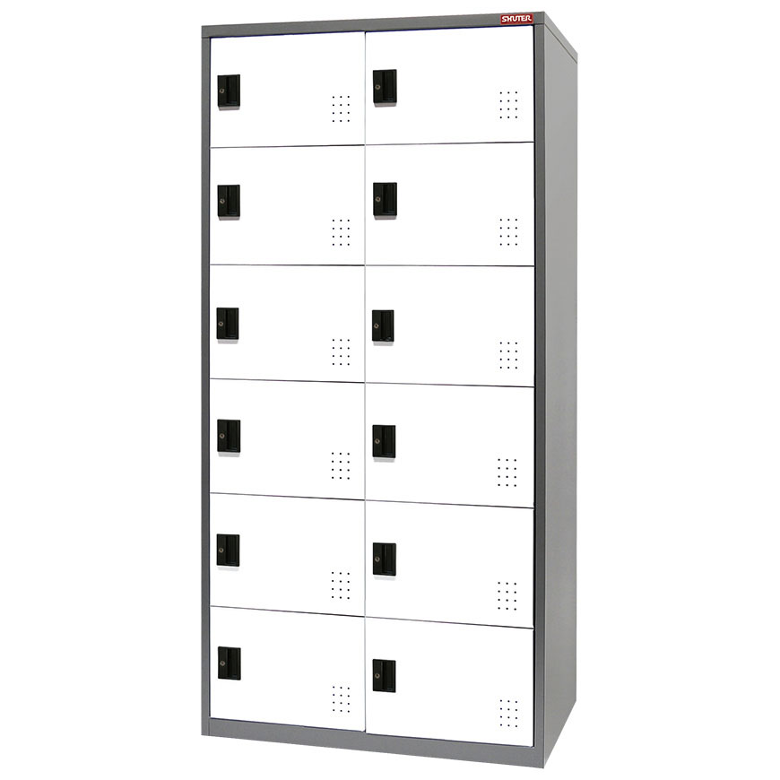 Metal Locker for Secure Storage 12 Doors in 2 Columns Tool