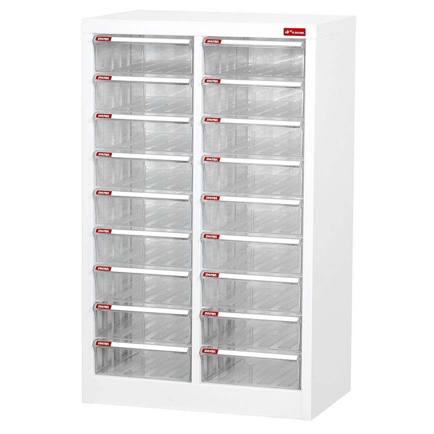 Filing 18 Pieces of A4 Size Deep Drawers in 2 Columns Tool