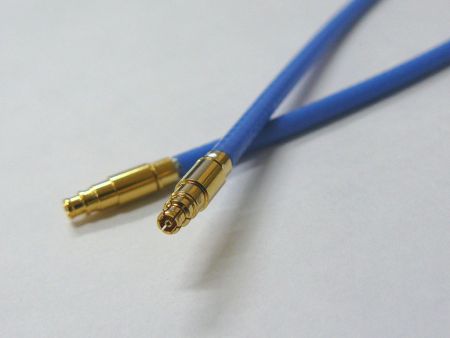 SMPM Microwave/RF coaxial phase and amplitude stable cable assemblies - SMPM precision RF coaxial match cable