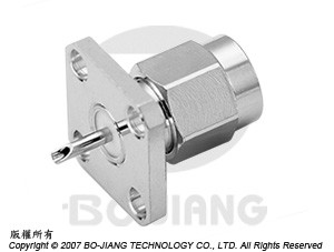 SMA PLUG FLANGE  RECEPT TYPE WITH SOLDER CUP