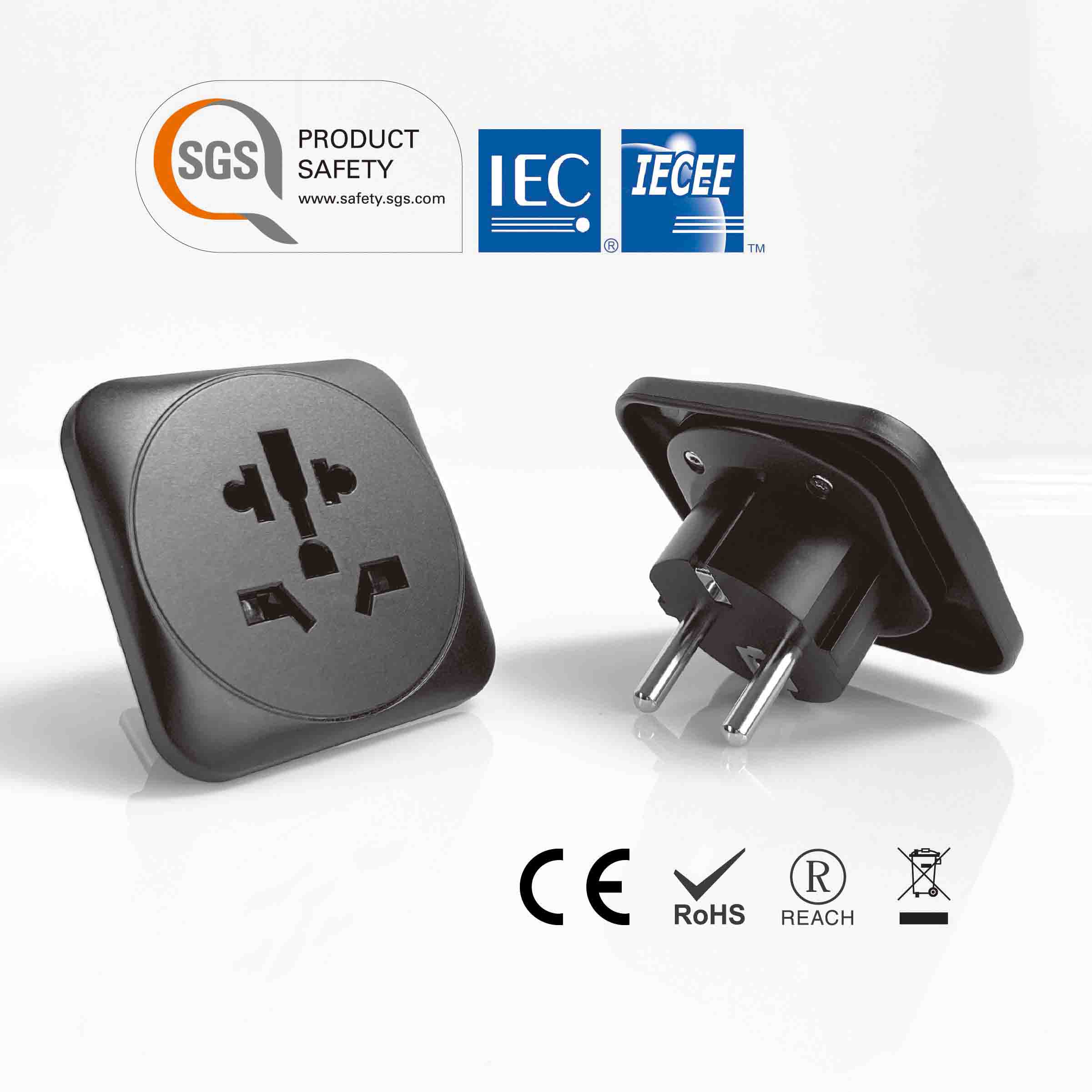 Grounded travel plug adapter - Grounded Travel Power Adapter, Europe Travel  Plug, Universal Grounded Travel Plug,World To EU Grounded Plug With 3 Poles  | Supplier of Power Related Products From Taiwan |