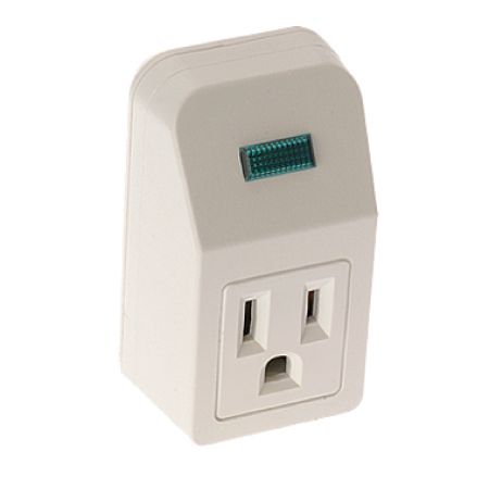 Oviitech Multi Spaced Outlet Plu 6 Outlet Grounded Three Sided Wall Adapter Tap 