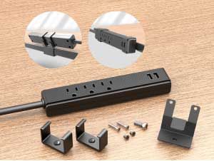 In addition to the above-mentioned Clamp Mount Kit, it also includes the Desk Clamp Kit (clamp holder x 1 pc, clamping screw x 1 pc and short mounting screw x 2 pcs). 
