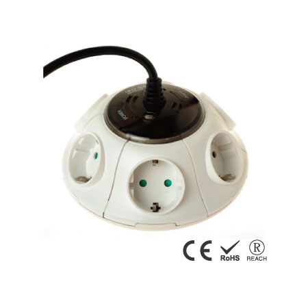 6-Outlet Heavy Duty Power Sockets with Overload Protection
6