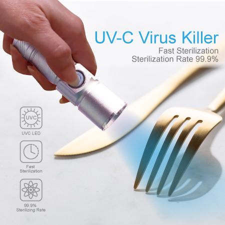 قاتل میکروب نور UV - ضد عفونی ظروف سفره