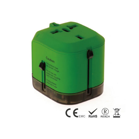 8A Universal Travel Adapter built in children safety shutters - Travel Adapter