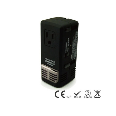 25/1875W Dual Voltage Converter with High-Low Switch - Dual Wattage Travel Converter