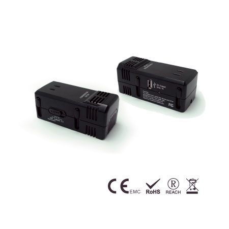 USB 포트가 있는 1875W 강압 전압 변환기 - 여행 변환기