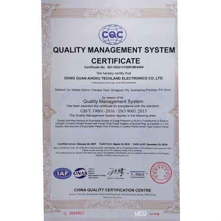 ISO 9001:2015國際標準。ISO9001 精神持續品質管制。