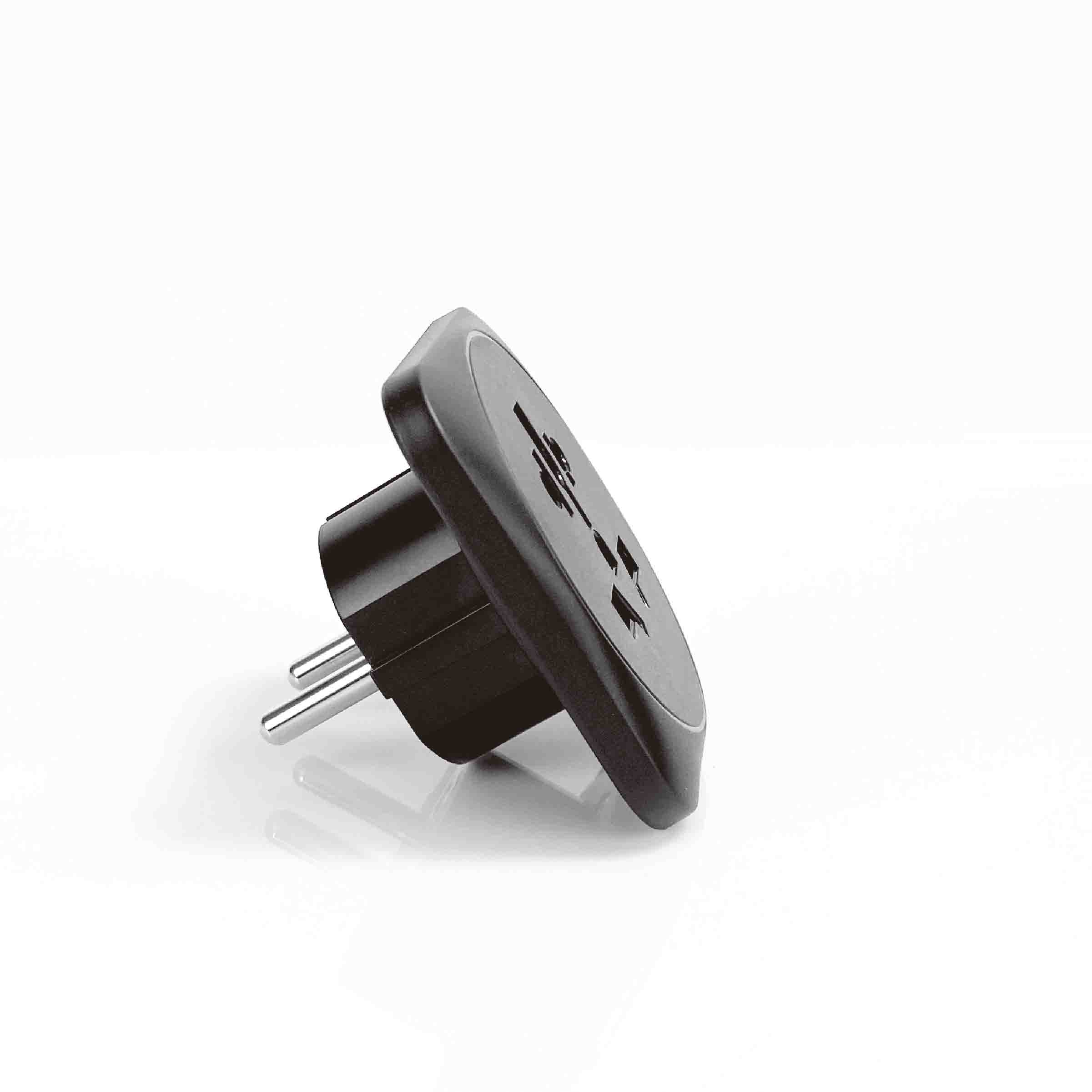 Grounded travel plug adapter Grounded Travel Power Adapter, Europe