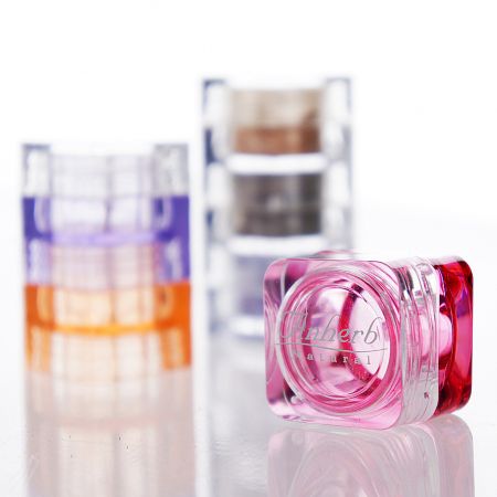 PS Stackable Square Color Cosmetic Jar