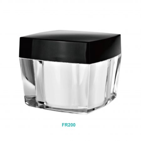 200ml  Acrylic Square Cream Jar - 200ml  Acrylic Square Cream Jar