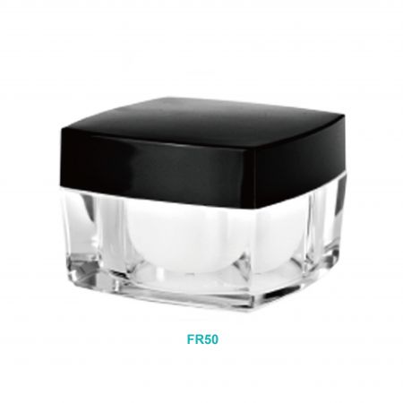 50ml  Acrylic Square Cream Jar - 50ml  Acrylic Square Cream Jar