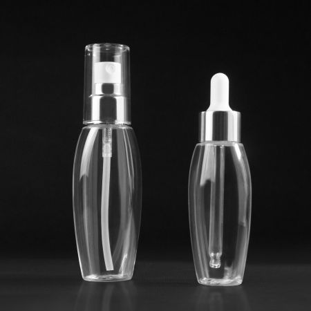 橢圓形化妝品瓶 - PETG 橢圓形化妝品瓶