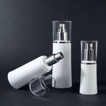 PETG Oval Cosmetic Bottle-Slope Cap - PETG Cylindrical Lotion Bottle