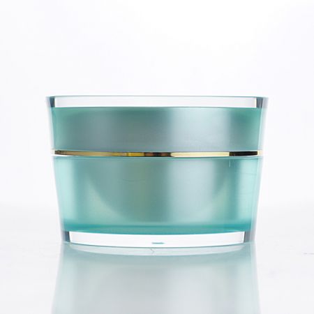 PMMA Luxury Cream Jar with Conical Cap - PMMA Luxury Cream Jar with Conical Cap