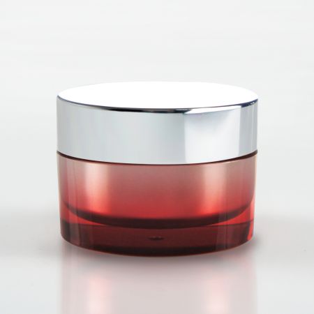 PMMA Cosmetic Cream Jar with AL Cap - PMMA Cosmetic Cream Jar with AL Cap