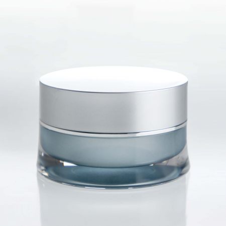 凍膜罐 - 壓克力圓形曲線乳霜