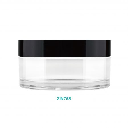 75ml Round Jar-Single Cap - 75ml PETG Round Cream Jar w/ Single Cap