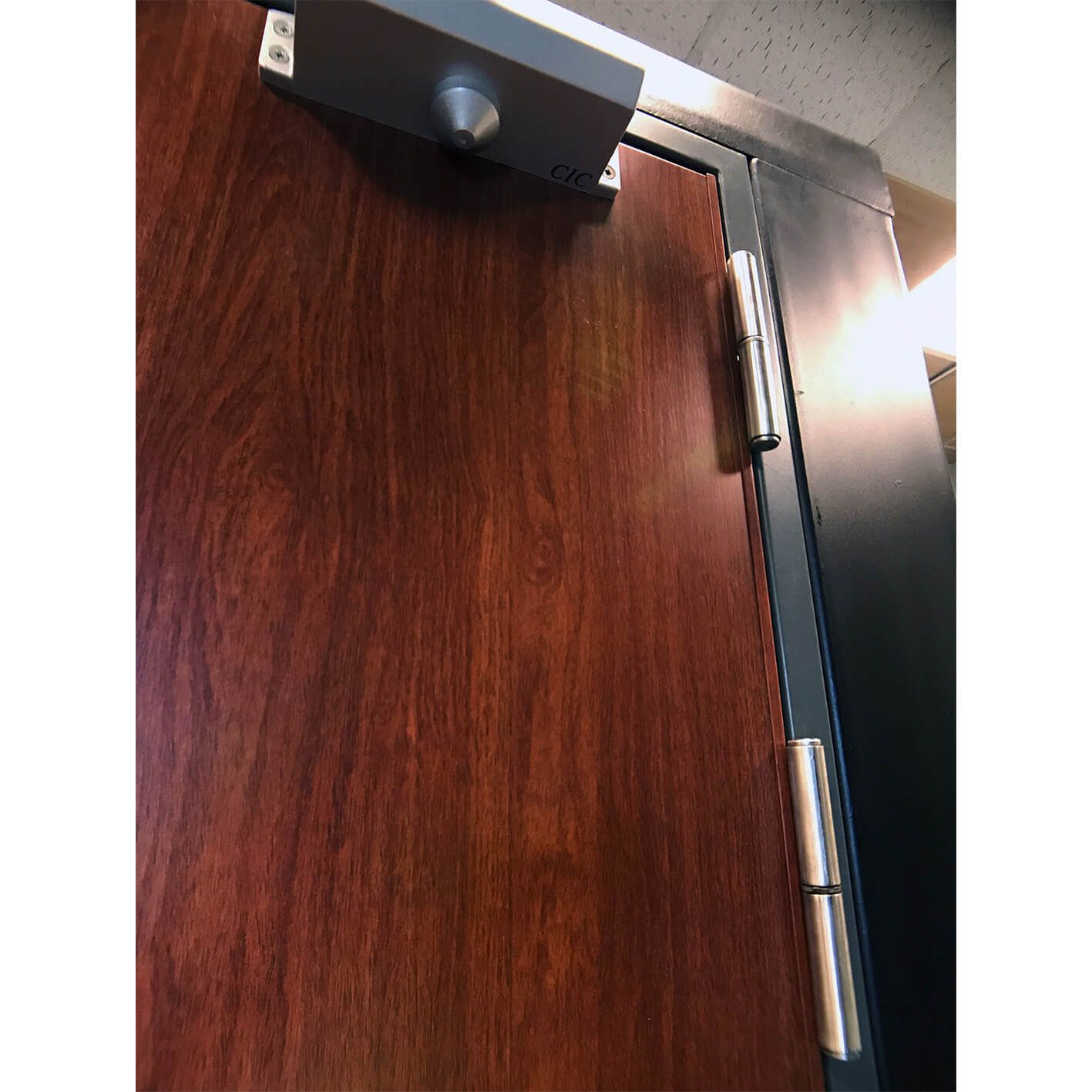 Wood Grain Pvc Film Laminated Metal Redwood Manufacturing