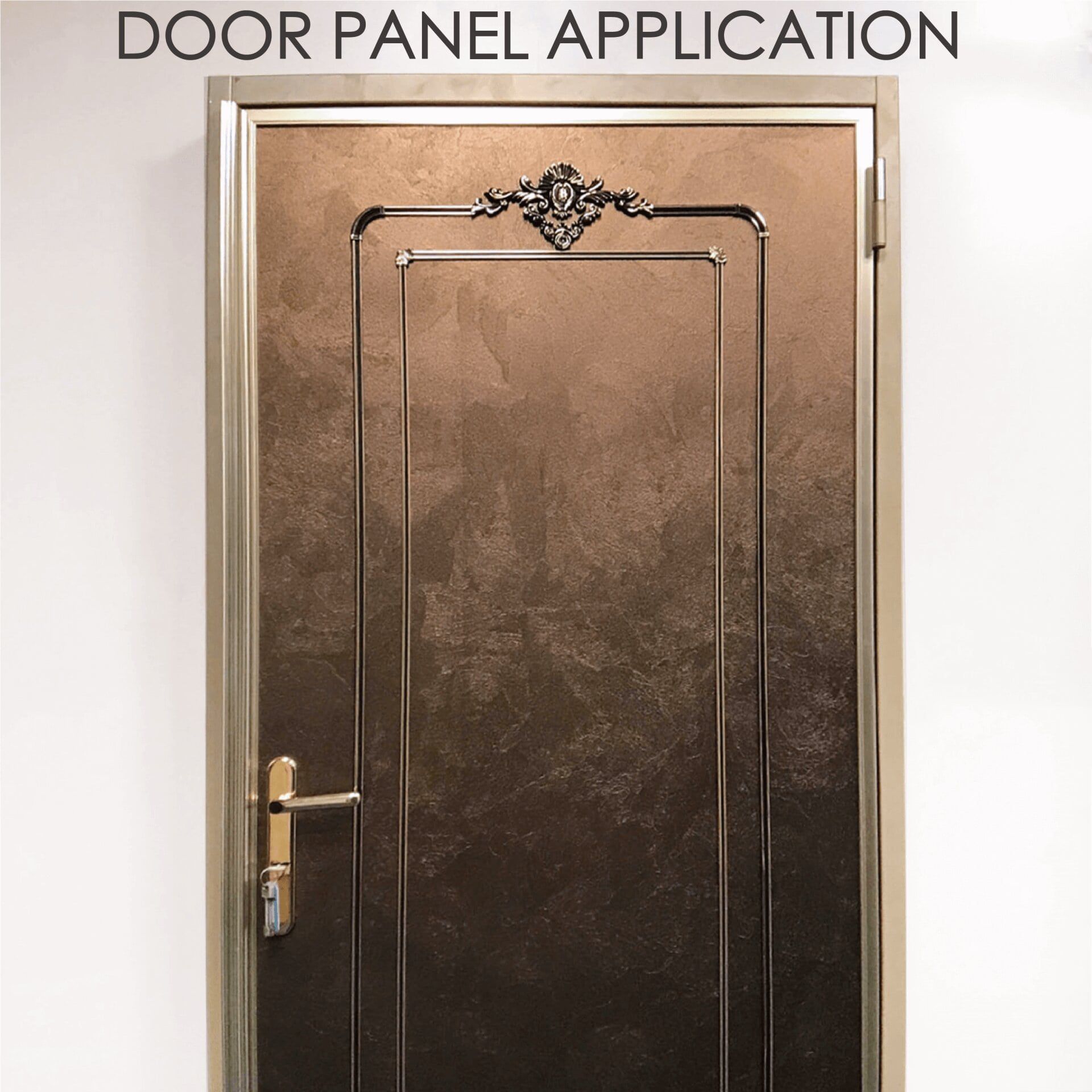 Replacing wooden door with laminated metal can increase safety and durability