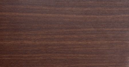 Brown Walnut Grain PVC Film Laminated Metal - Brown Walnut grain PVC laminatted metal plate with uniform surface texture and slight dark brown curved lines