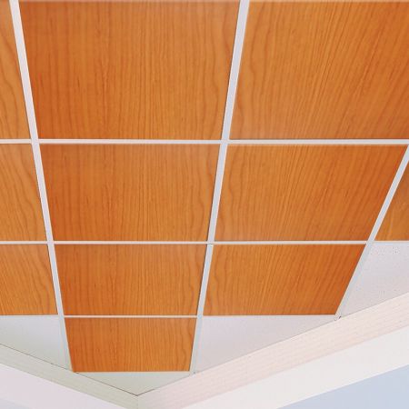 Laminated steel product for building material - ceiling