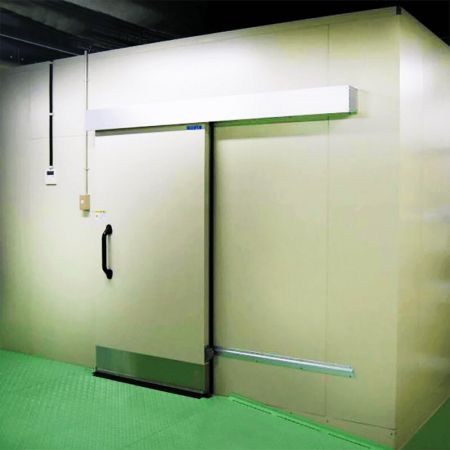 Laminated steel product for building material - freezer partition panel