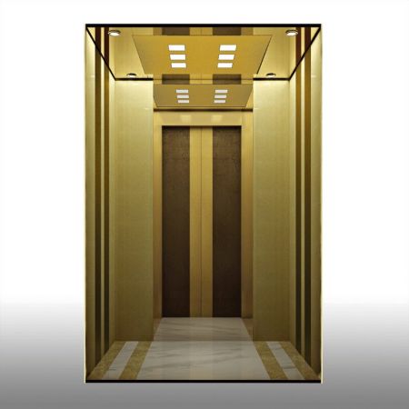 Laminated steel product for building material - Elevator