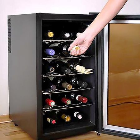 Laminated steel product for building material - wine cooler panel