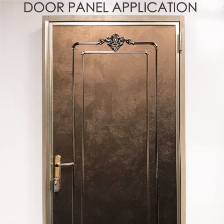 Door Panel - Replacing wooden door with laminated metal can increase safety and durability
