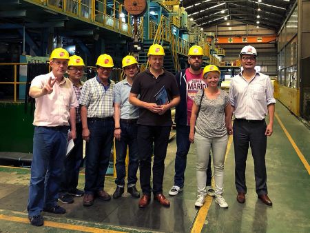 Foreign clients visit Lienchy Metal's factory
