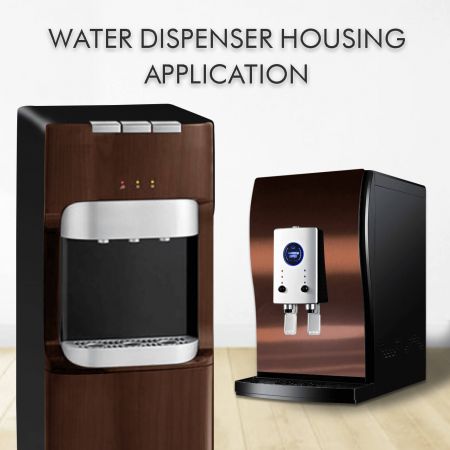 Water Dispenser Housing - Laminated metal and anti-fingerprint stainless steel increase the appearance and fashion sense