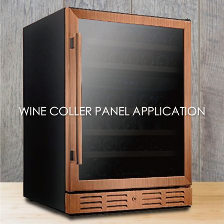 Wine Fridge Panel - The use of wood grain coated metal to make wine cooler panels can increase the aesthetics and durability