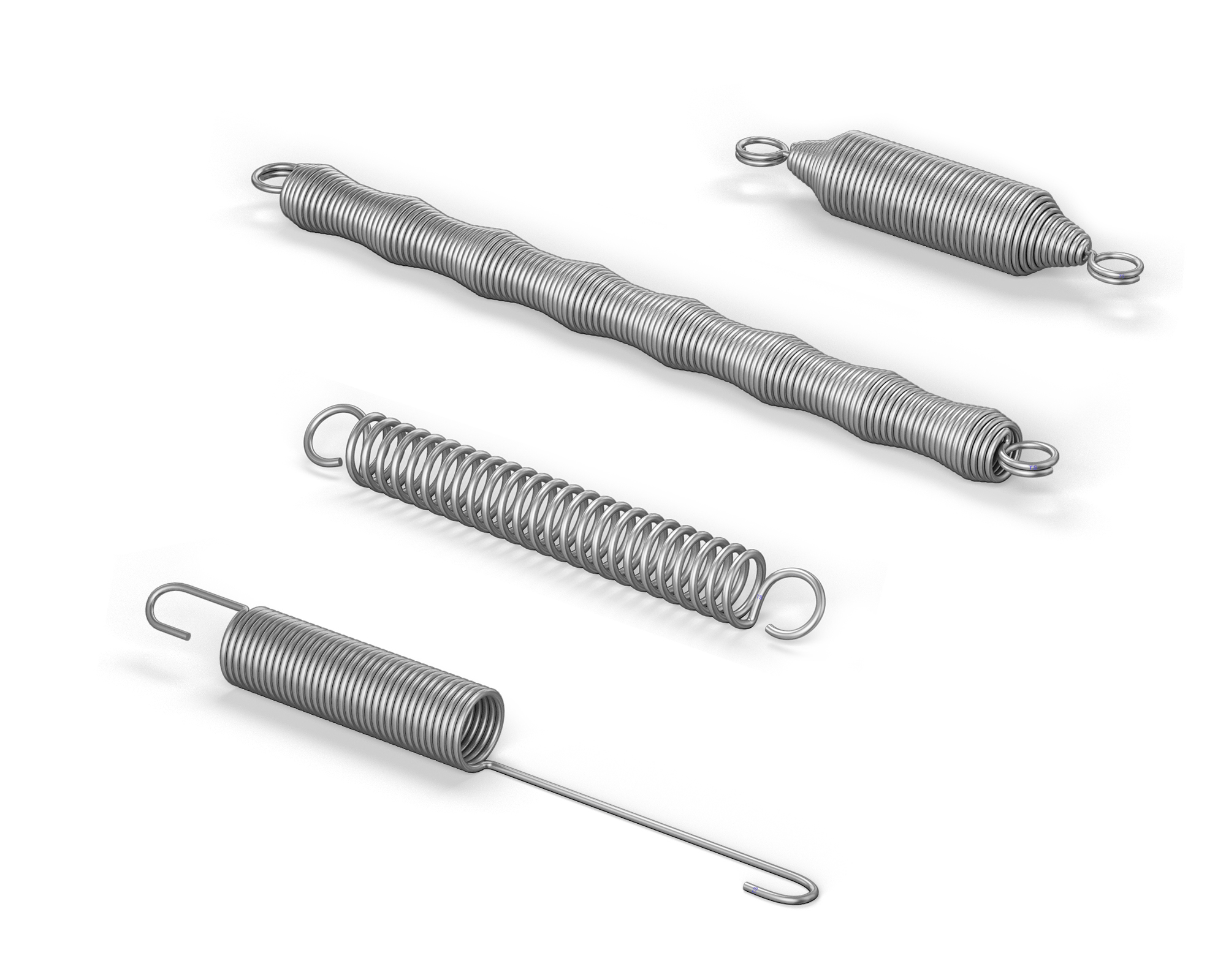 Extension Springs | ISO 9001 & ISO 14001 Certified Metal Springs ...