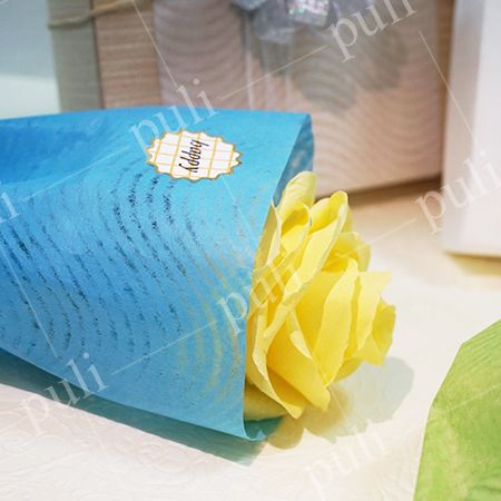Papel de seda para presente com marca d'água - Fabricante de papel rendado