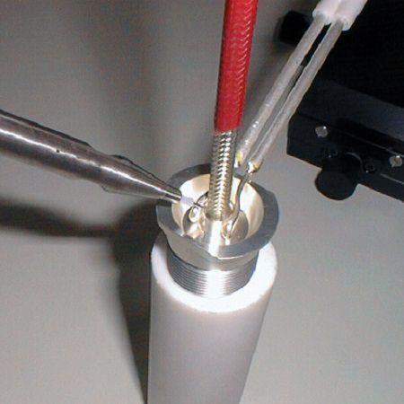 Coaxial cable soldering