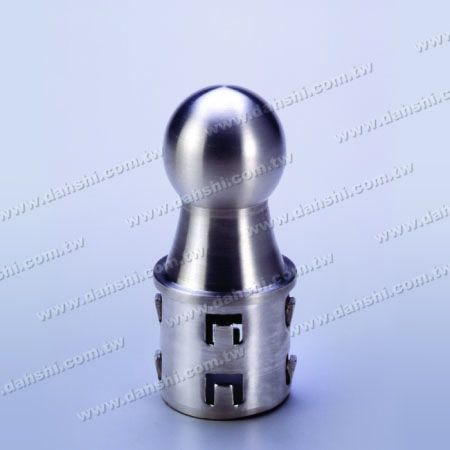 S S Round Tube Ball Type End Cap Metal Railing And Accessories For Pipe Dah Shi