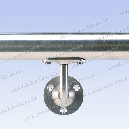 Screw Exposed Bracket - Stainless Steel Round Tube Handrail Wall Bracket - Angle Fixed