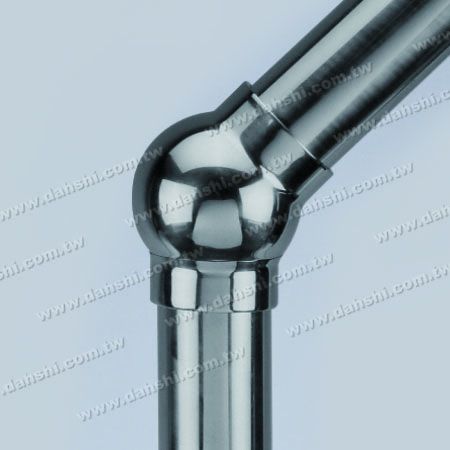 Stainless Steel Round Tube External 135degree Ball Connector - Casting Made