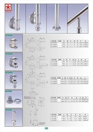 Dah Shi exquisite Stainless Steel Accessories of Handrails / Balustrades / Metal Building Materials. - Best products and highly exepienced artificers have brought Dah Shi to the first place among all counter parts.