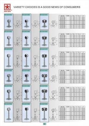 Dah Shi exquisite Stainless Steel Accessories of Handrails / Balustrades / Metal Building Materials. - Dah Shi Stainless Steel railing fittings, high quality and easy assembly.