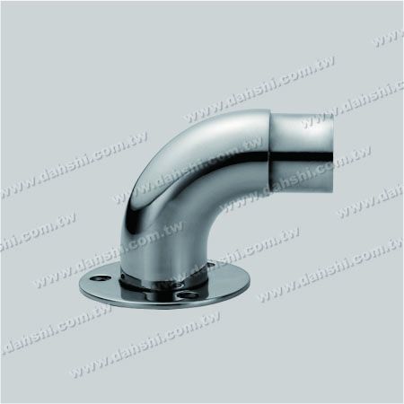 S.S. Round Tube Handrail Support 90° Elbow - Stainless Steel Round Tube Handrail Support 90degree Elbow - Screw Expose