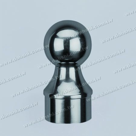 S.S. Round Tube Ball Type End Cap - Stainless Steel Round Tube Ball Type End Cap - Ball Size 2"