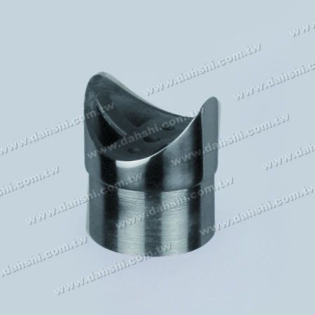 S.S. Round Tube Handrail Perp. Post Saddle Connector - Stainless Steel Round Tube Handrail Perpendicular Post Saddle Connector