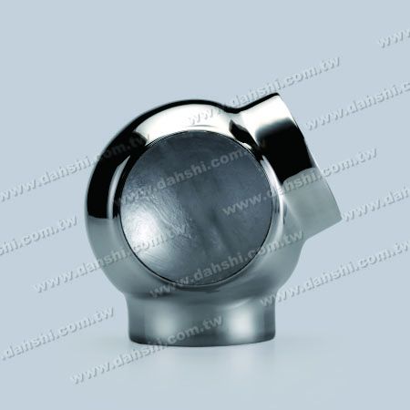 S.S. Round Tube External 135° 3 Way Out Conn. Ball Type - Stainless Steel Round Tube External 135degree 3 Way Out Connector Ball Type - Stamping Made