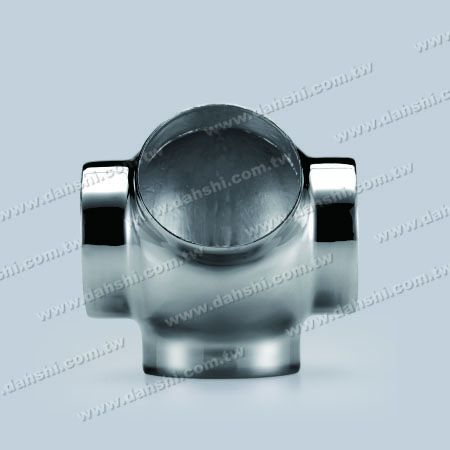 S.S. Round Tube External 135° Ball Connector 4 Way Out - Stainless Steel Round Tube External 135degree Ball Connector 4 Way Out - Stamping Made
