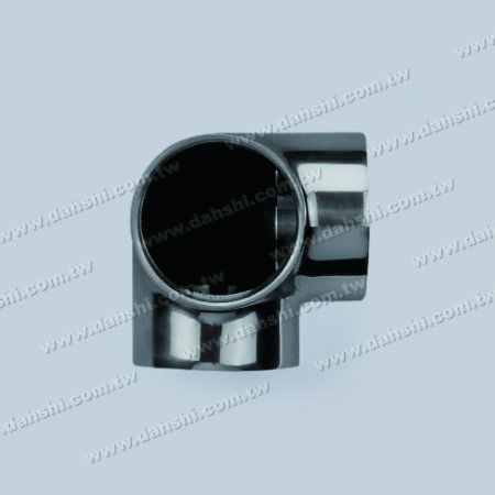 S.S. Round Tube External 90° T Connector - Stainless Steel Round Tube External 90degree T Connector